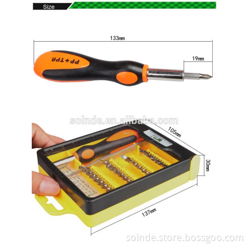 BEST 8902 30pcs in one hand screwdriver bit set mobile repairing tool